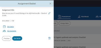 Assignment Basket